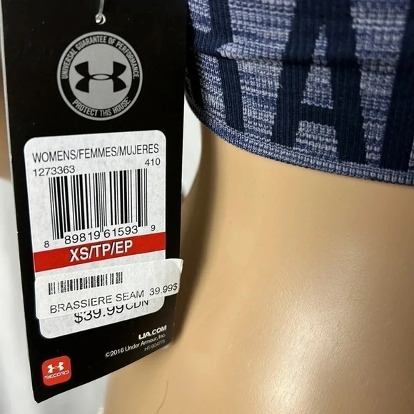 Under Armour low impact racerback sport bra, removable cups  ,adjustable straps - Picture 5 of 14